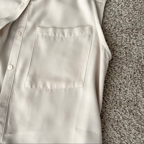 Forever 21 Beige high-low sleeveless top - S - Picture 4 of 5